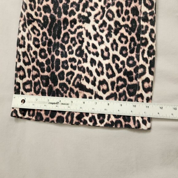 Pacsun Wide Leg Baggy Leopard Print Denim Pants Women's 31 Pacific Sunwear New - Picture 6 of 9